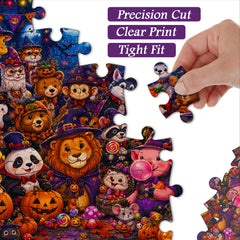 Puzzle de nuit de carnaval animalier 1000 pièces
