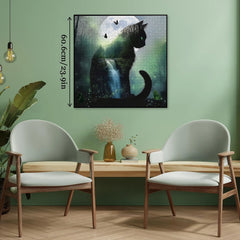 Bosque gat rompecabezas rompecabezas 1000 piezas