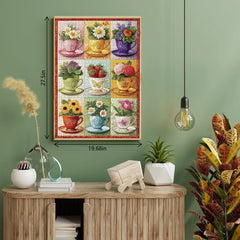Blooming Teacups Jigsaw Puzzle 1000 Pieces