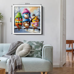 Wintergefiederte Freunde Puzzle 1000 Teile