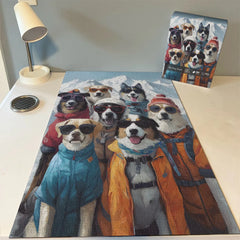 Ski -Hundeteam -Puzzle 1000 Teile