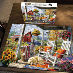 Día de lento Cottage Jigsaw Puzzle 1000 piezas