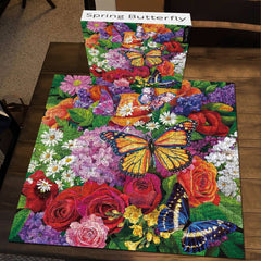 Puzzle de puzzle de papillons de printemps 1000 pièces