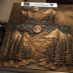 Rompecabezas del bosque de tallado de madera 1000 piezas