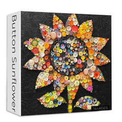 Button Sunflower Jigsaw Puzzles 1000 Pieces