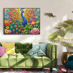 Mosaic Peacock Jigsaw Puzzle 1000 Pieces