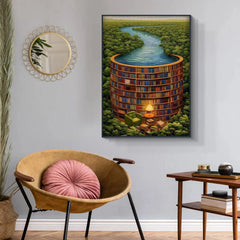 Biblioteca de bosque Rompecabezas 1000 piezas