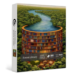 Biblioteca de bosque Rompecabezas 1000 piezas