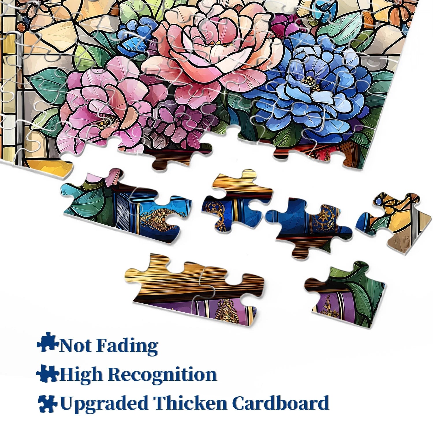 Seiten und Blumen Puzzle 1000 Stücke