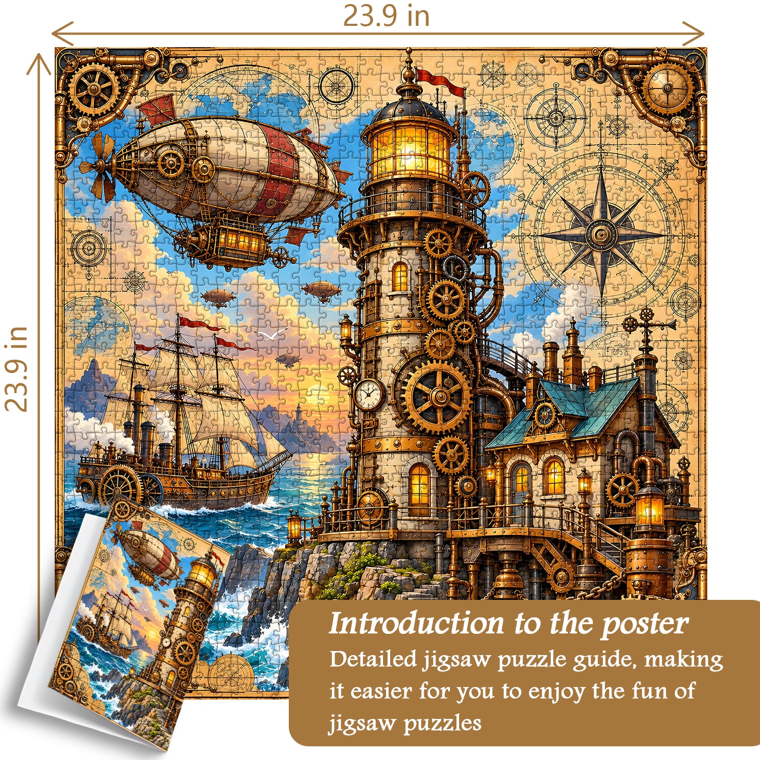 Steampunk Lighthouse Jigsaw Puzzle 1000 Pieces