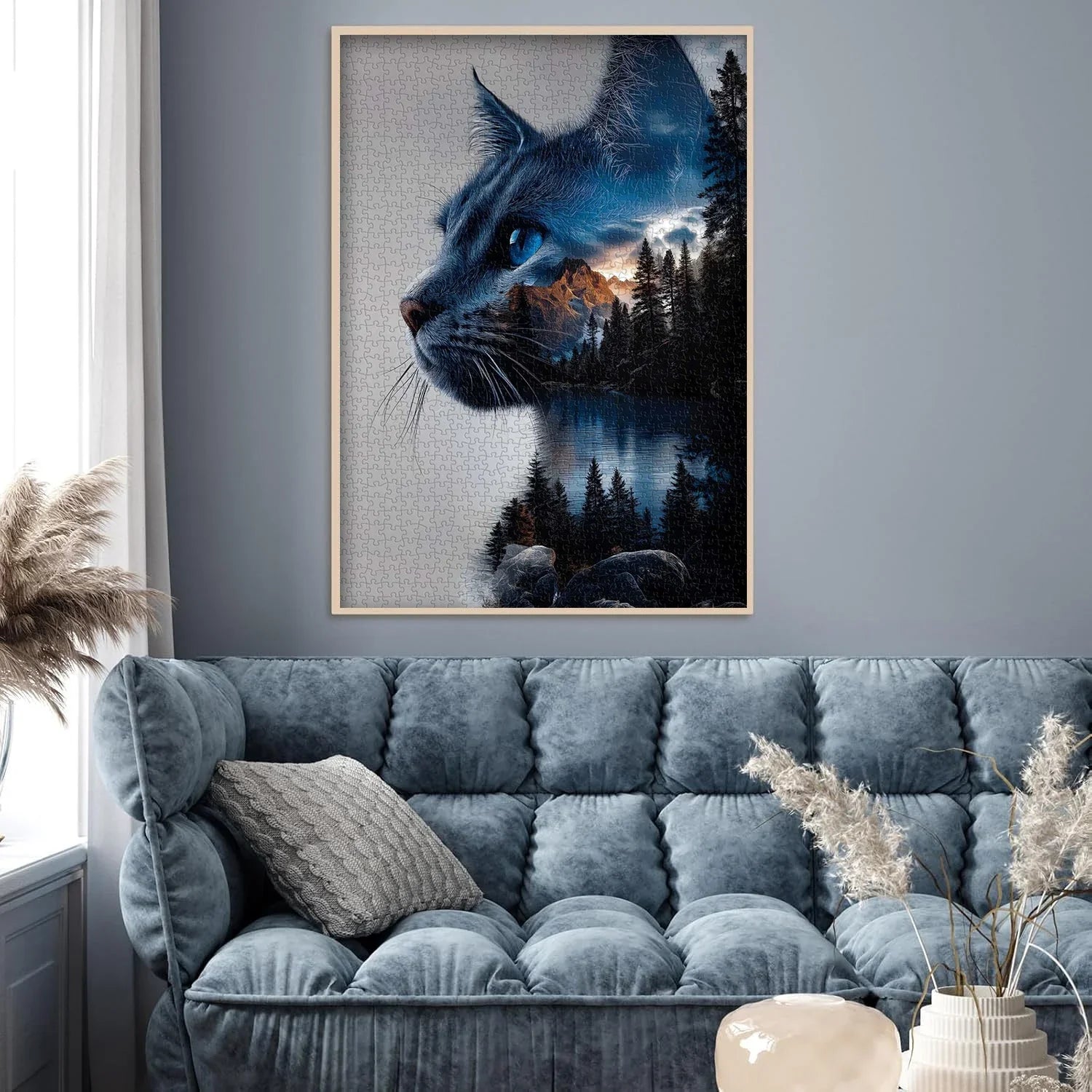 Mystic Forest Cat Jigsaw Puzzle 1000 Pieces