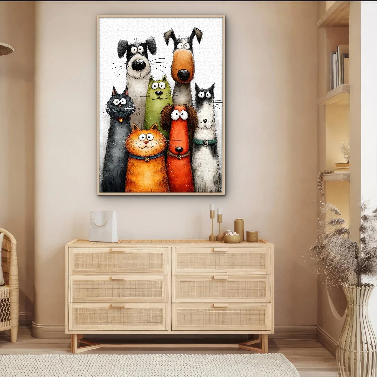 Funny Pets Art Jigsaw Puzzle 1000 Pieces