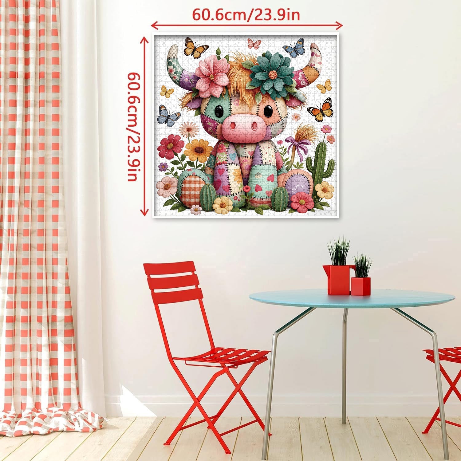 Patchwork Cow Jigsaw Puzzle 1000 Pieces