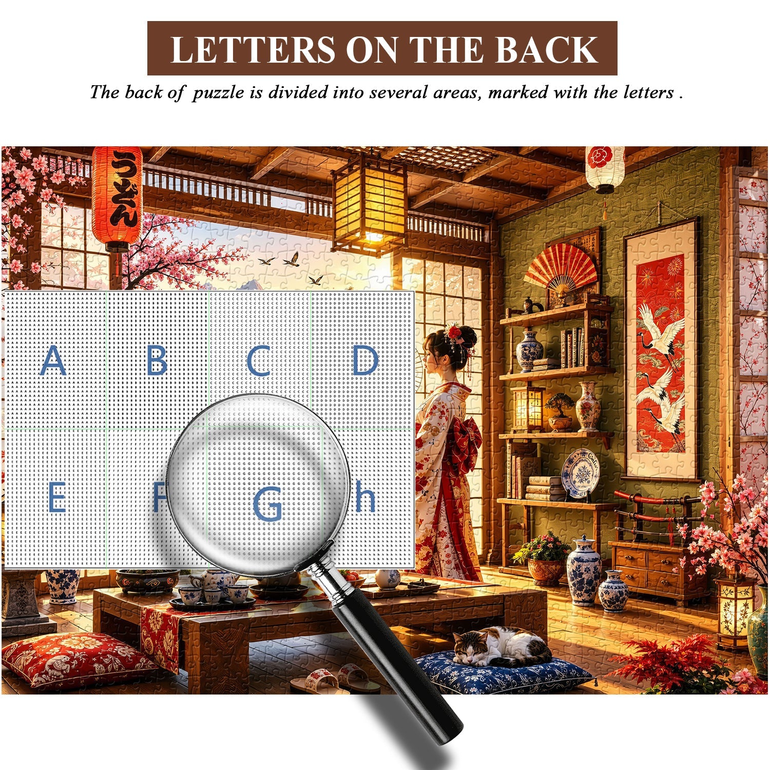 Puzzle giapponese per il ritiro del tè, 1000 pezzi