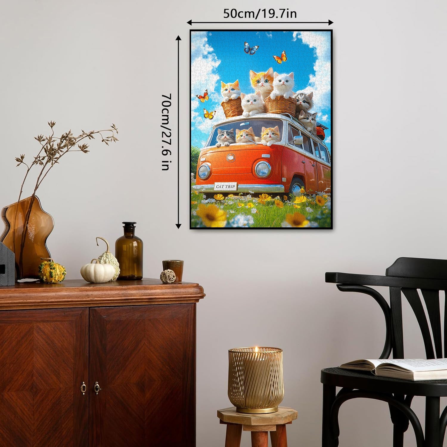 Sunny Cat Ride Jigsaw Puzzle 1000 Pieces