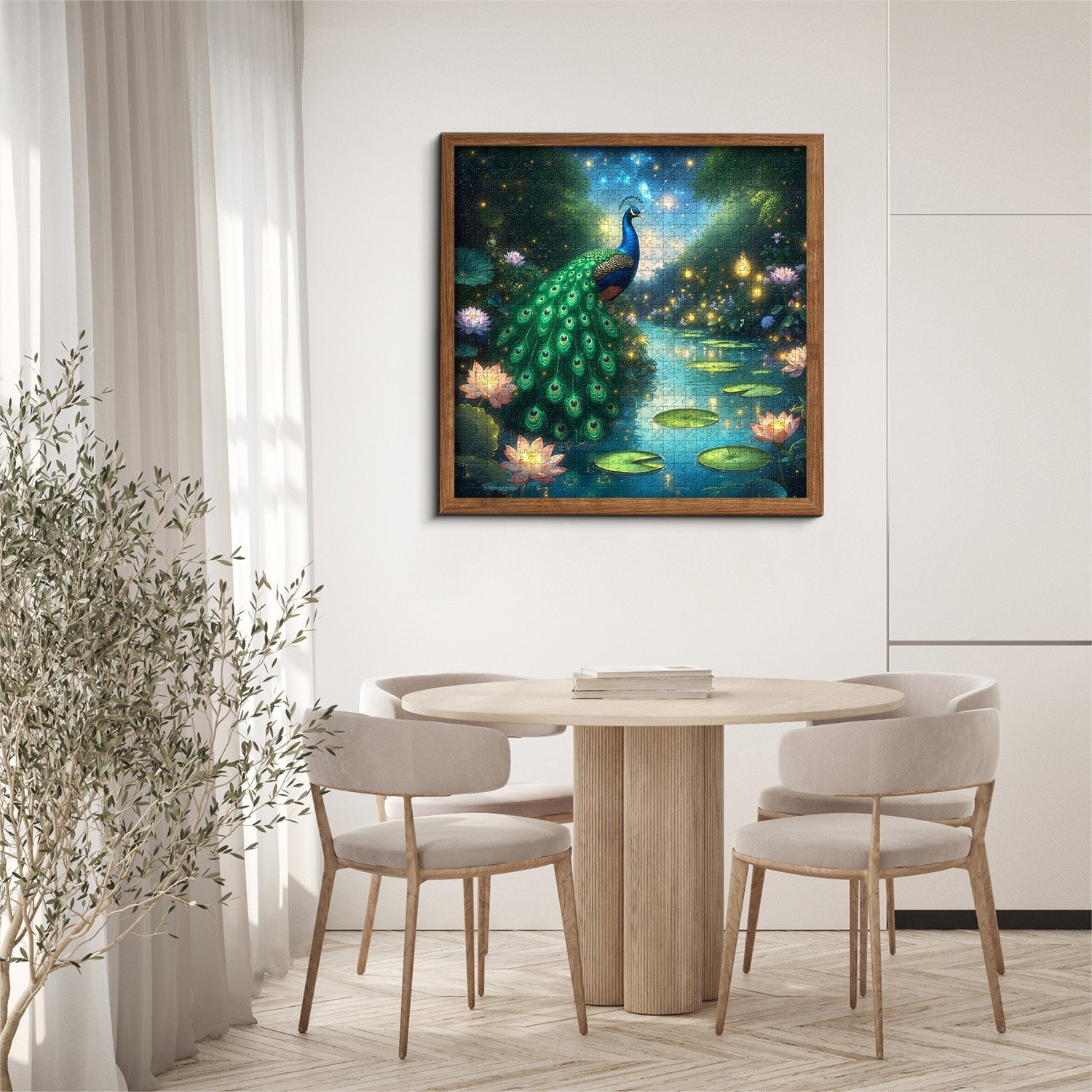 Peacock Oasis Paradise Jigsaw Puzzle 1000 Pieces