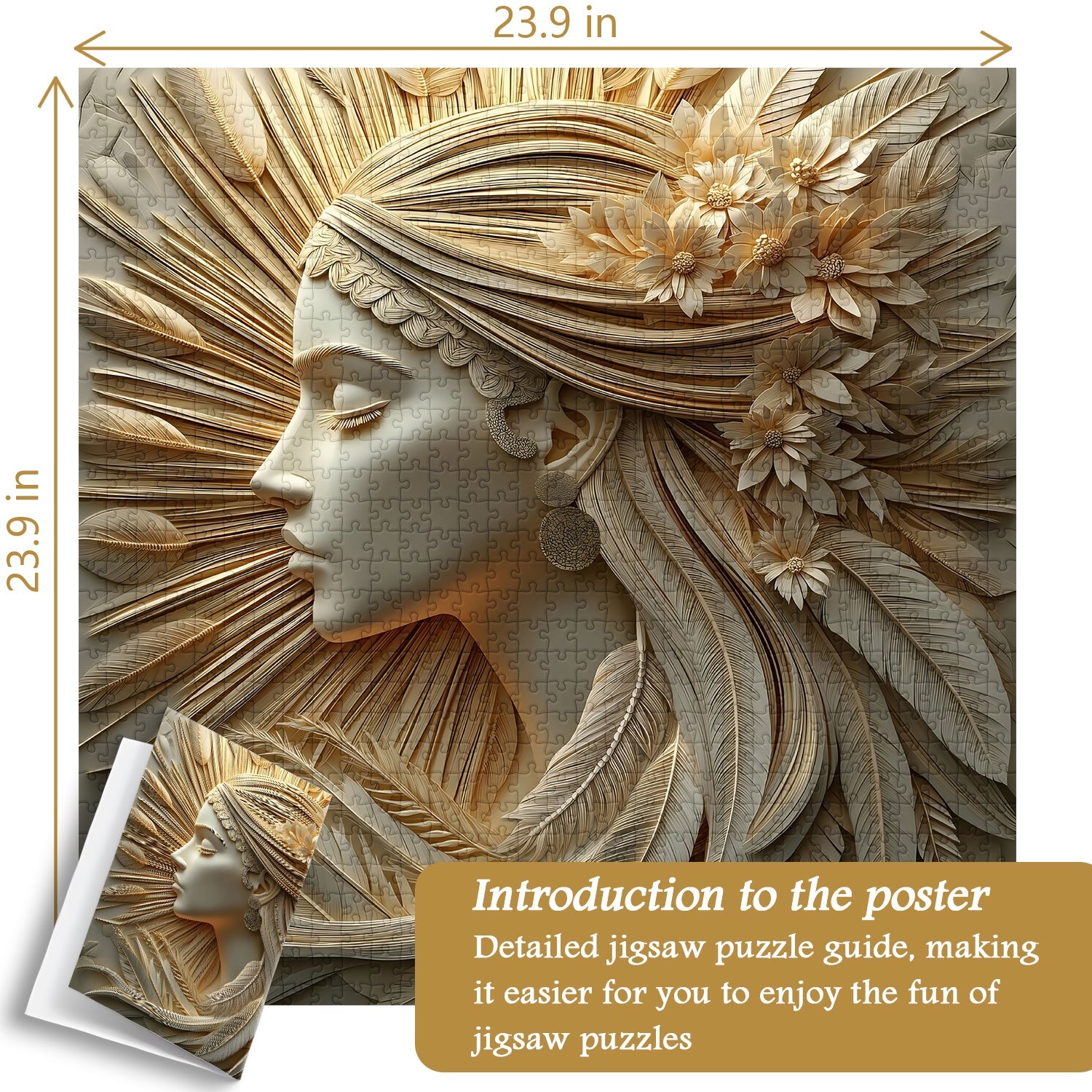 Goddess Sculpture Jigsaw Puzzle 1000 Pieces