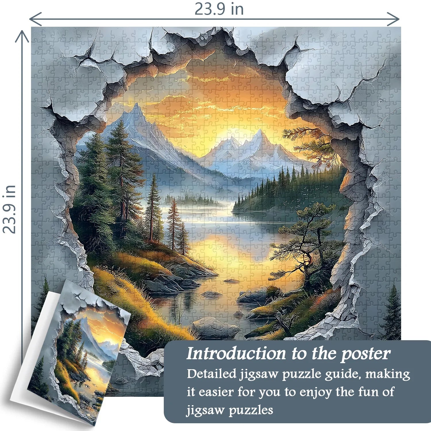 LakeCrack View Jigsaw Puzzle 1000 Pieces