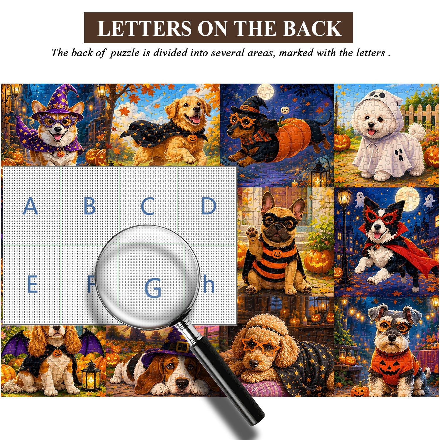 Halloween-Welpenparade-Puzzle, 1000 Teile