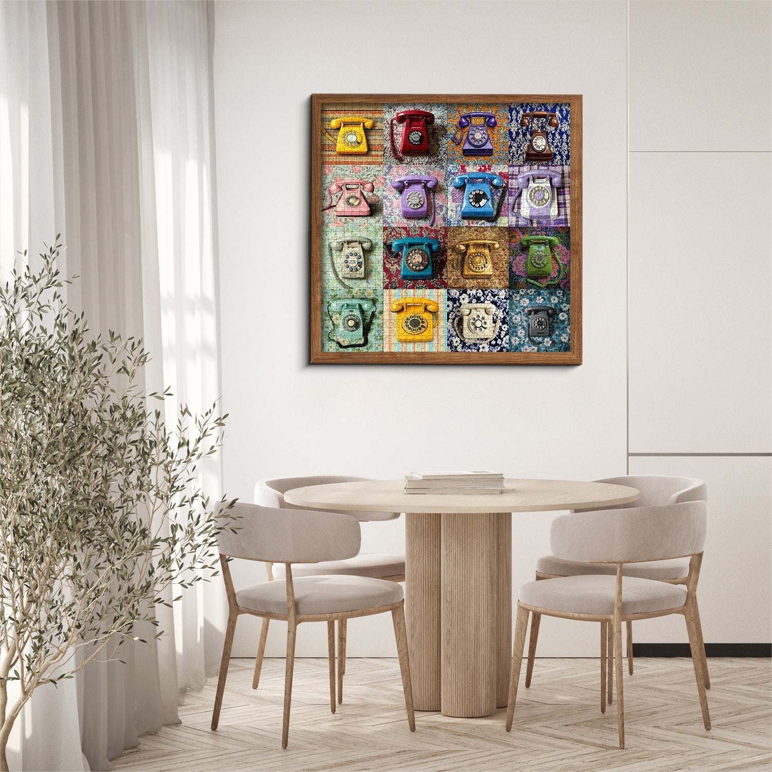 Rompecabezas de collage telefónico retro, 1000 piezas