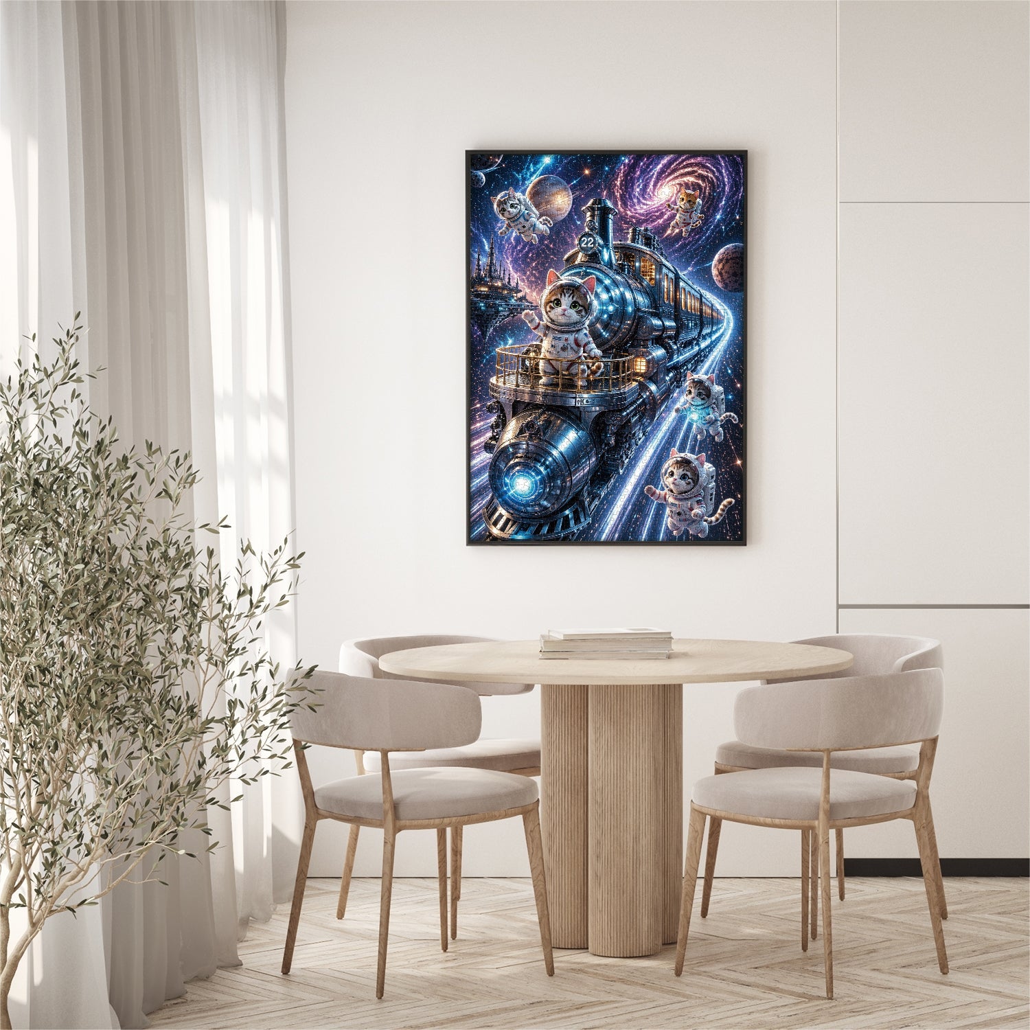 Puzzle del gatto cosmico 1000 pezzi