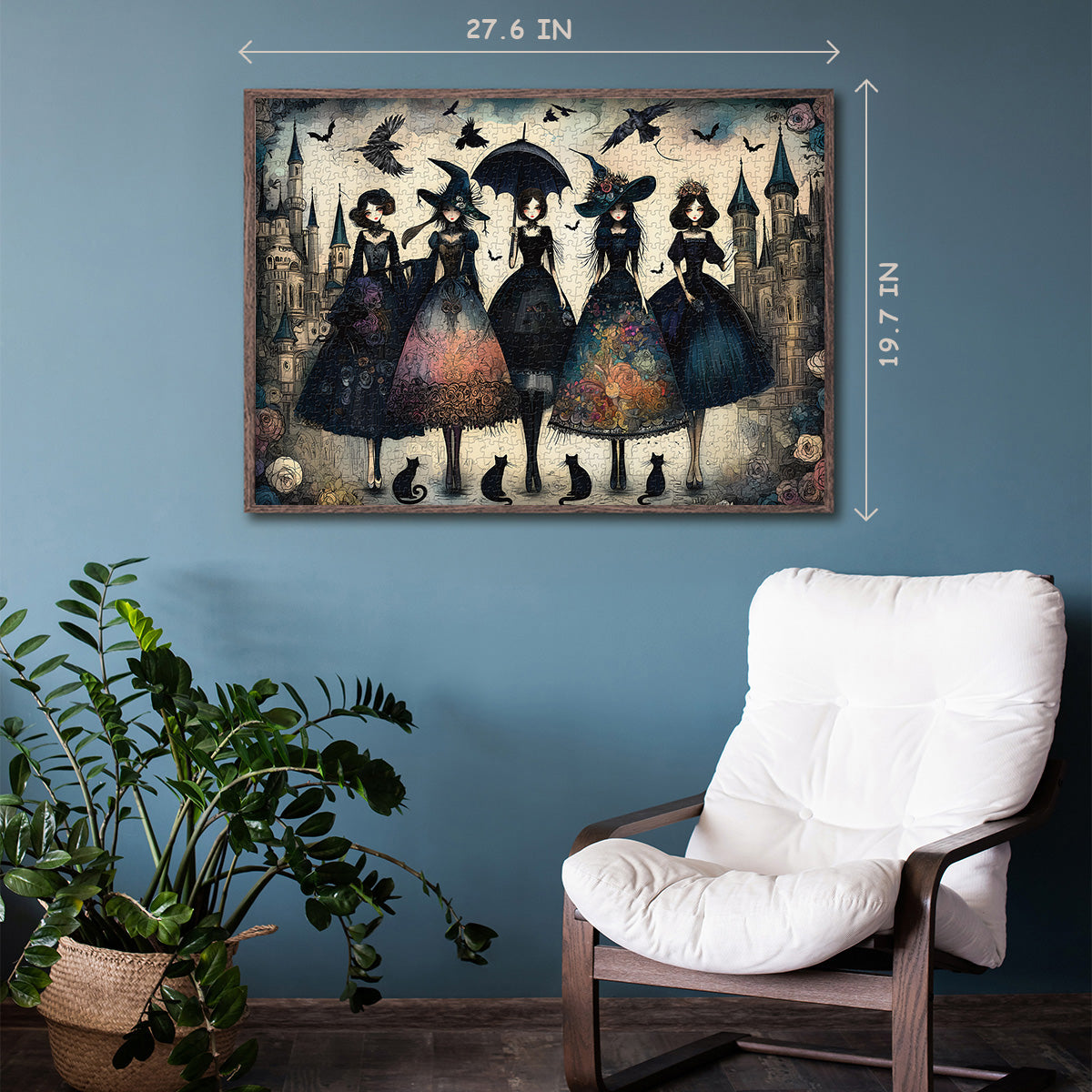 Raven Night Girls Jigsaw Puzzle 1000 Pieces