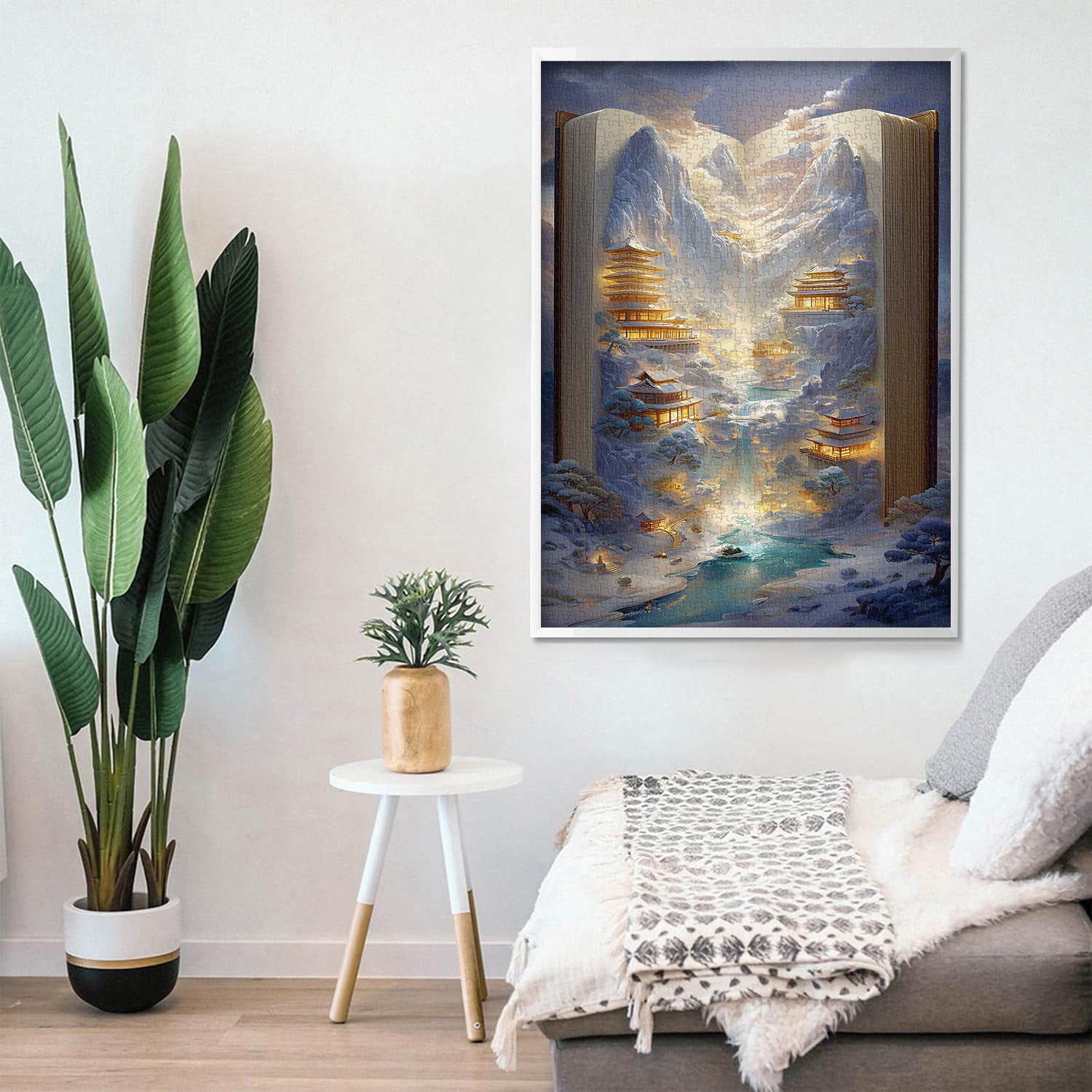 Puzzle 1000 pièces au pays des merveilles dans le livre