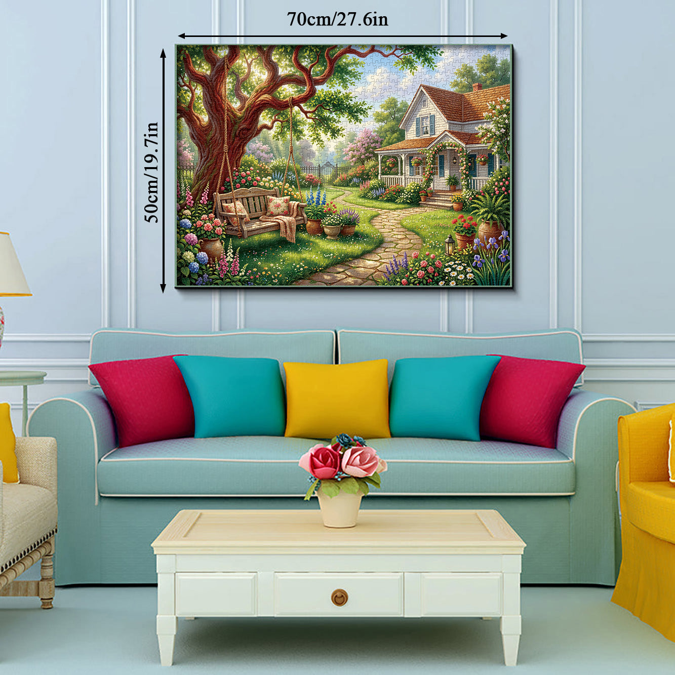 Sunny Swing Garden Jigsaw Puzzle 1000 Pieces