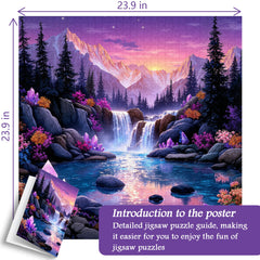 Puzzle Royaume secret d'améthyste 1000 pièces