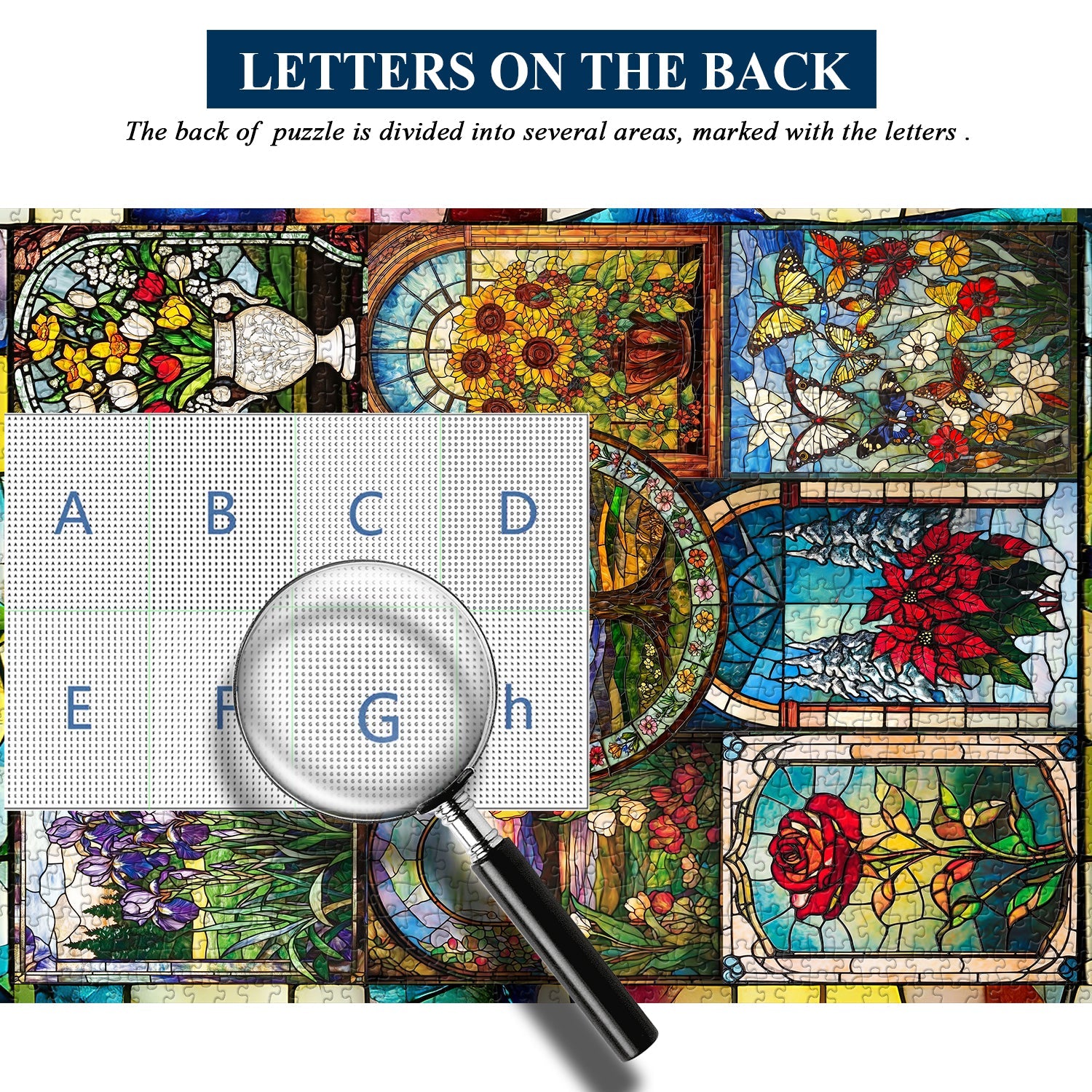 Artistic Floral Windows Jigsaw Puzzle 1000 Pieces