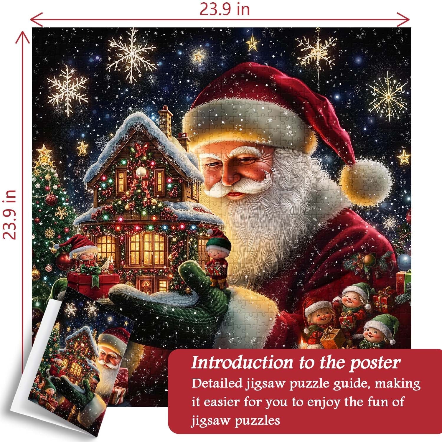 Puzzle L'Atelier Magique du Père Noël 1000 pièces