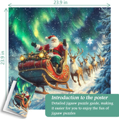 Starlit Reindeer Journey Jigsaw Puzzle 1000 Pieces