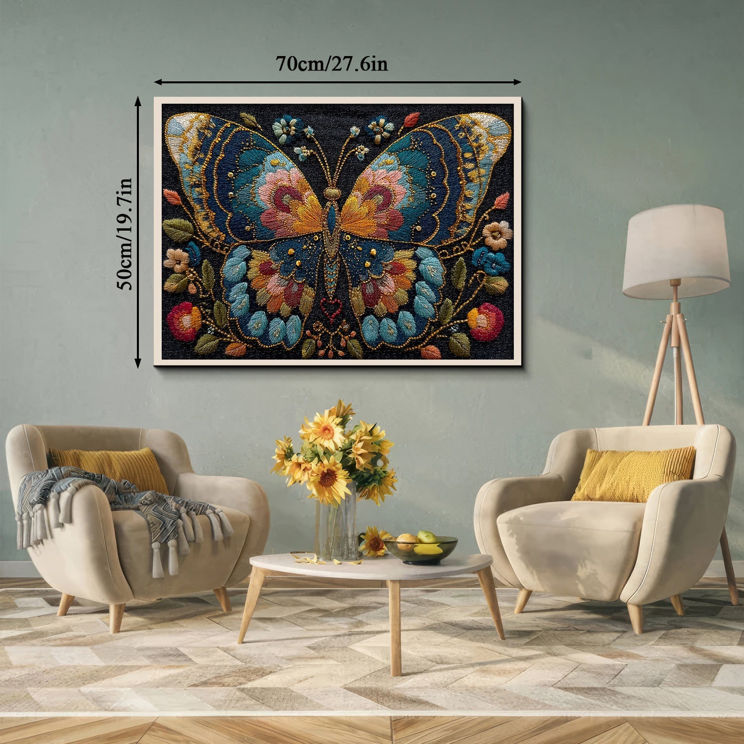 Floral Butterfly Jigsaw Puzzle 1000 Pieces