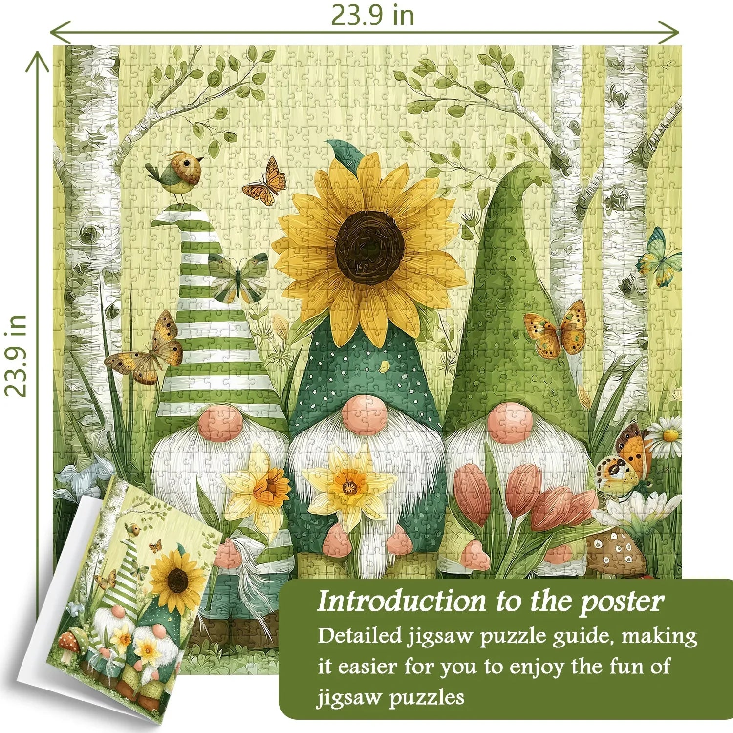 Spring Gnomes Jigsaw Puzzle 1000 Piece