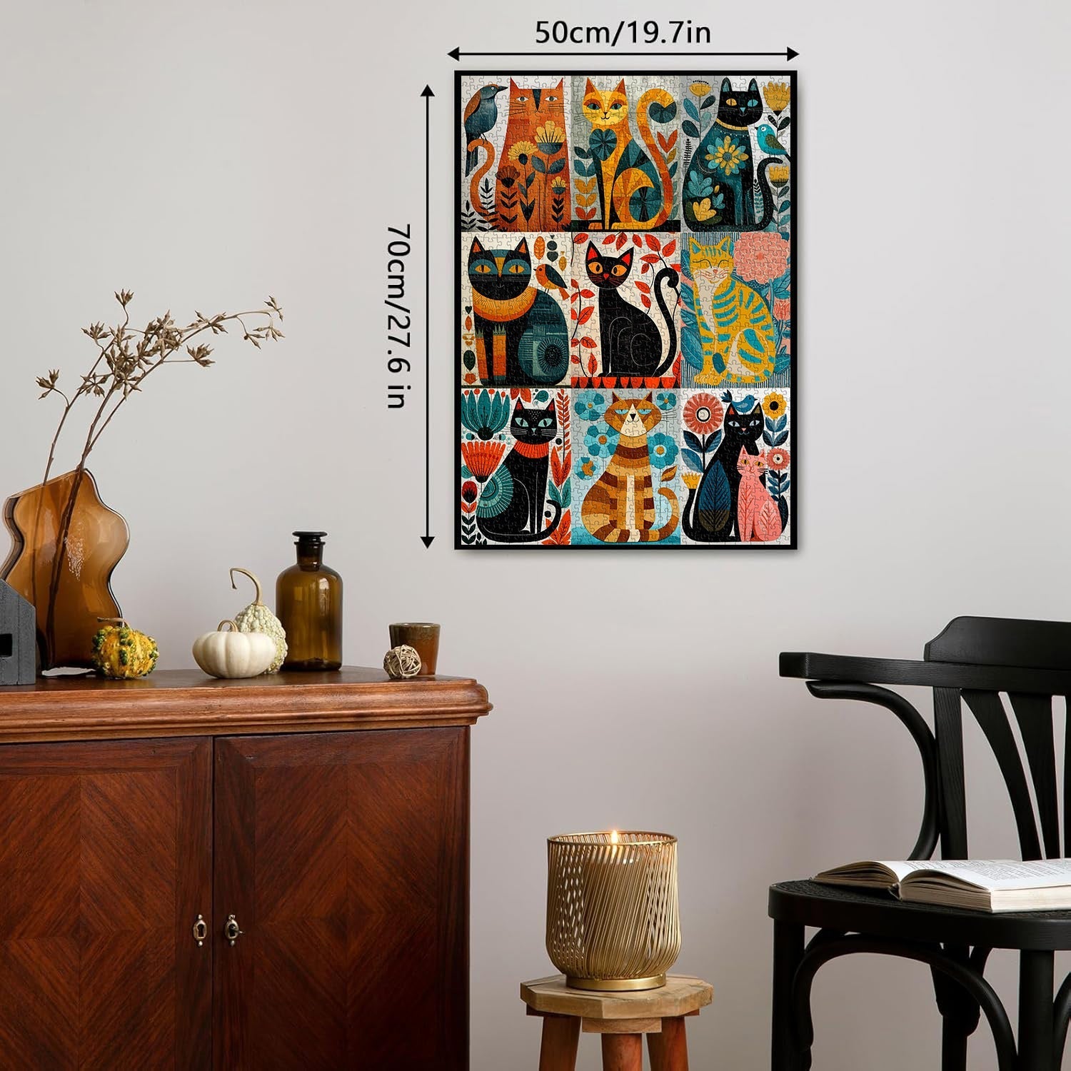 Cat Art Jigsaw Puzzle 1000 Pieces