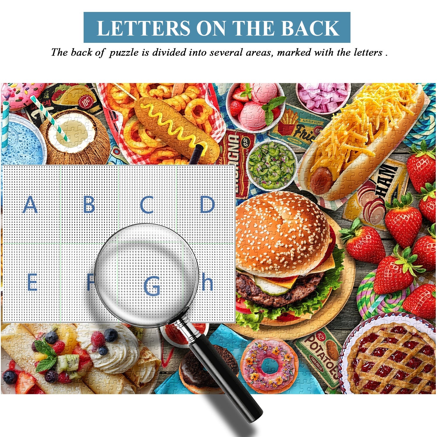 Food Delight Party Jigsaw Puzzle 1000 Pieces