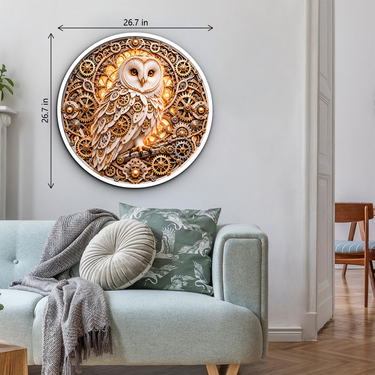 The Golden Gear Owl Jigsaw Puzzle 1000 Pieces