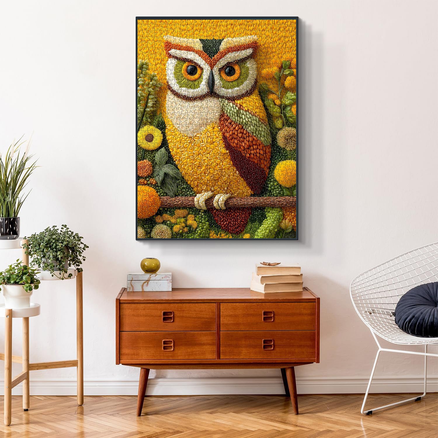 Grain Owl Jigsaw Puzzle 1000 Pieces