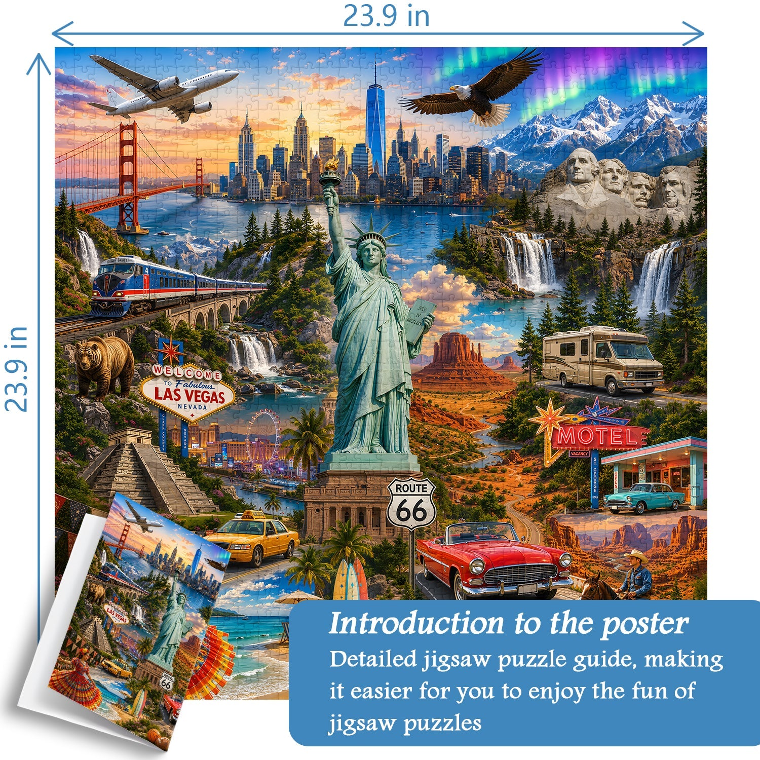 Puzzle America Landmarks Journey da 1000 pezzi