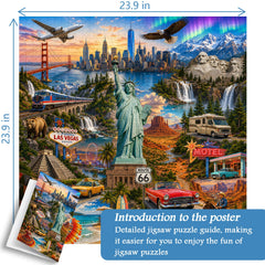 Puzzle America Landmarks Journey da 1000 pezzi