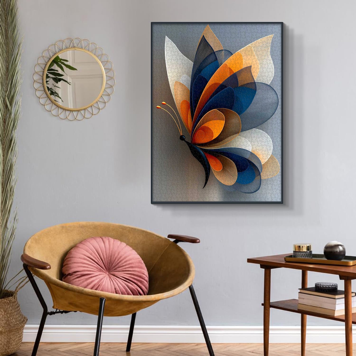 Rompecabezas abstracto de mariposas de 1000 piezas