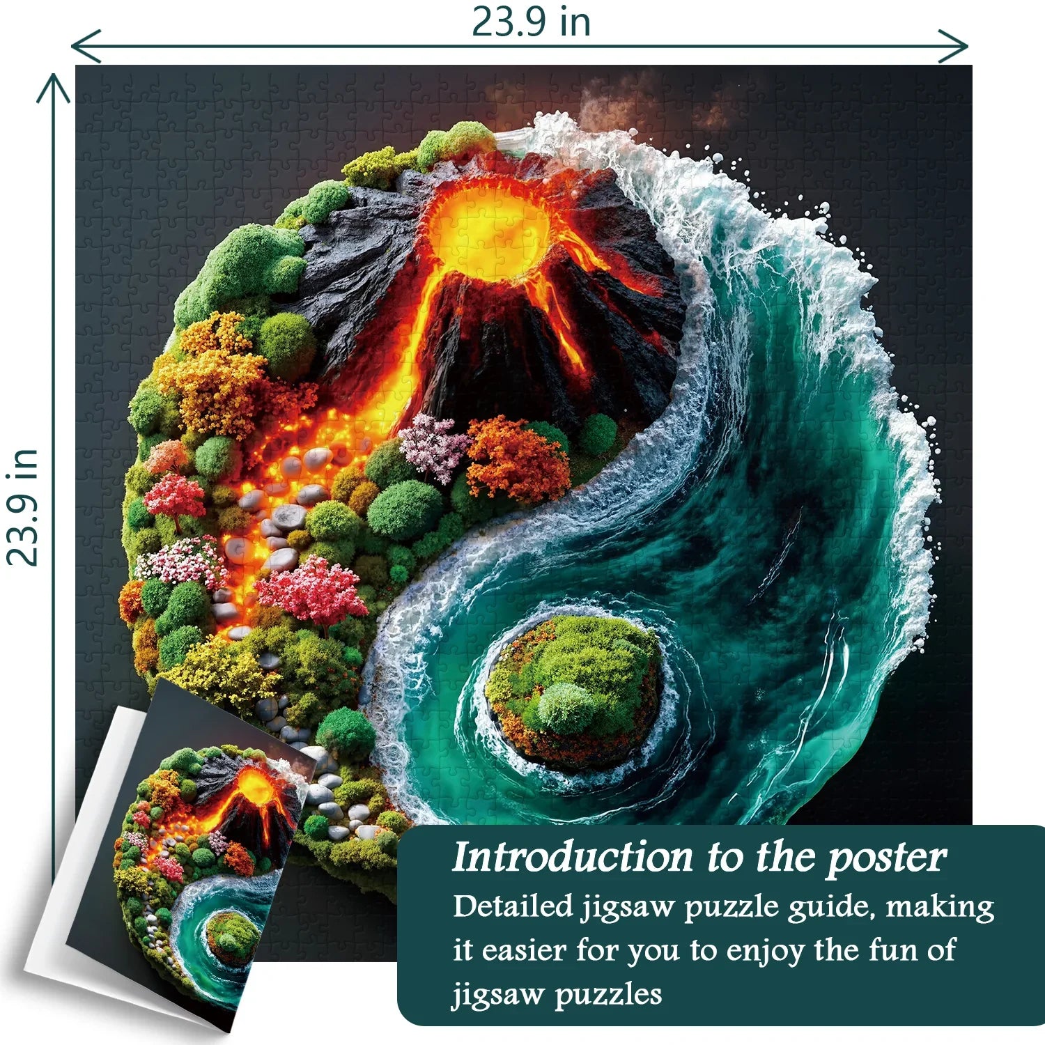 Flammen- und Gezeitenpuzzle 1000 Teile