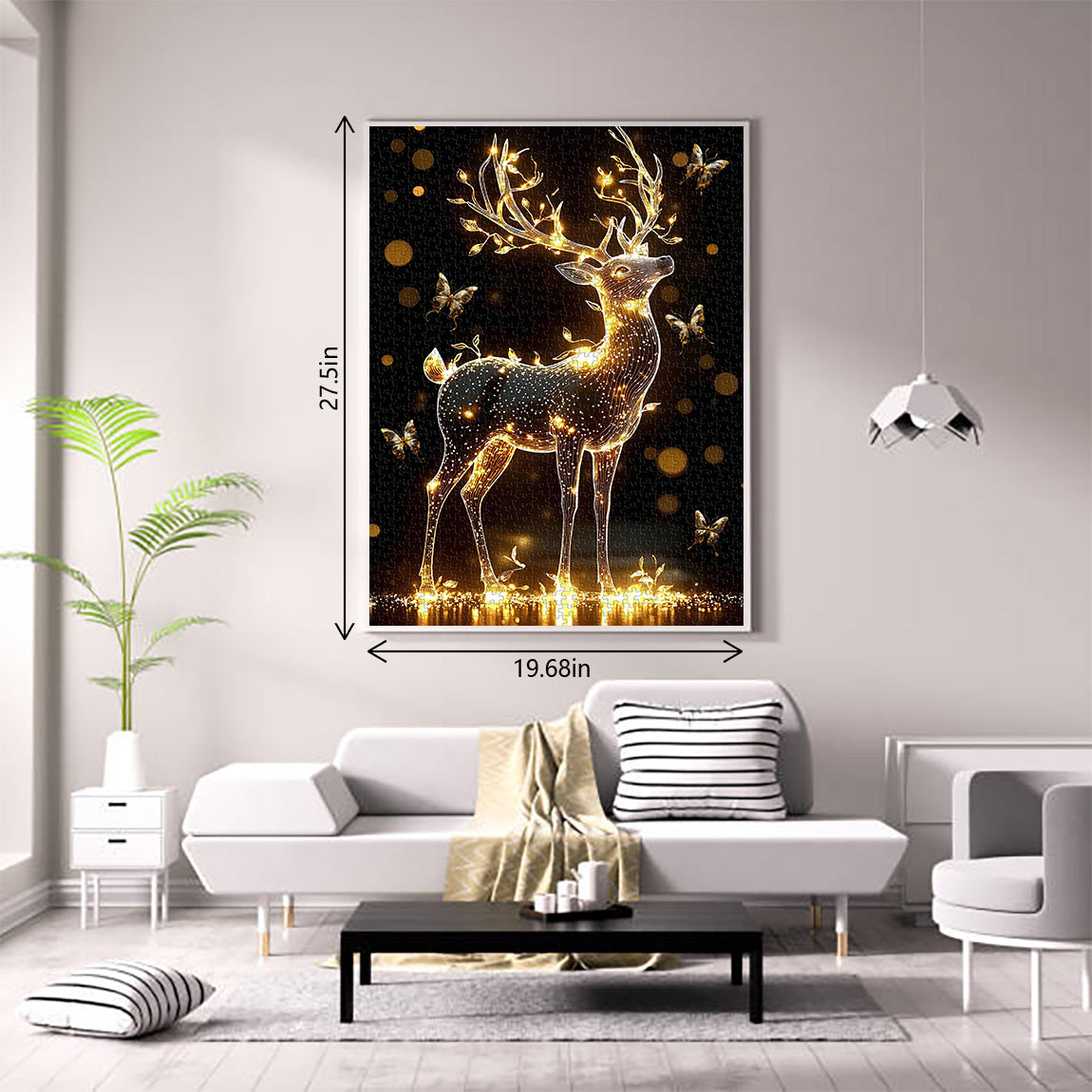 Cerf de puzzle léger 1000 pièces