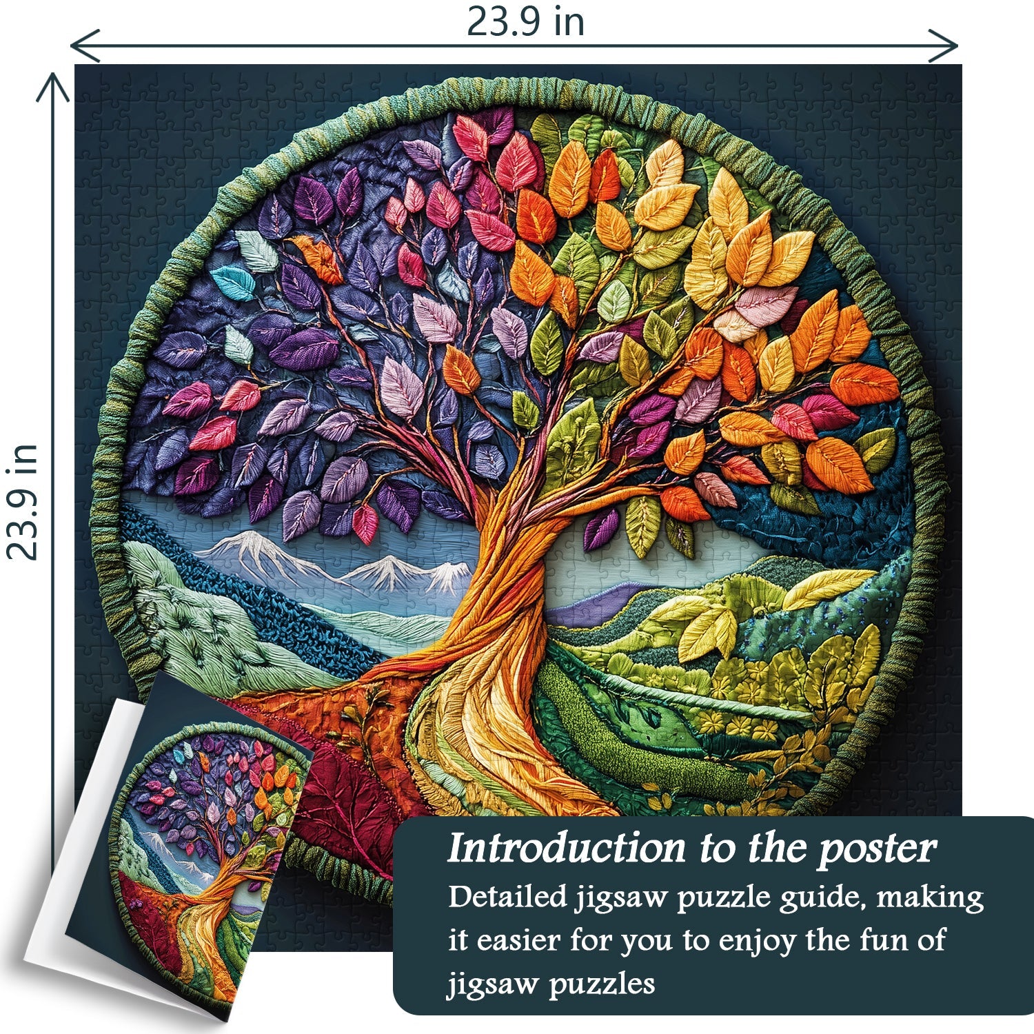 Quilted Life Tree Jigsaw Puzzle 1000 Pieces