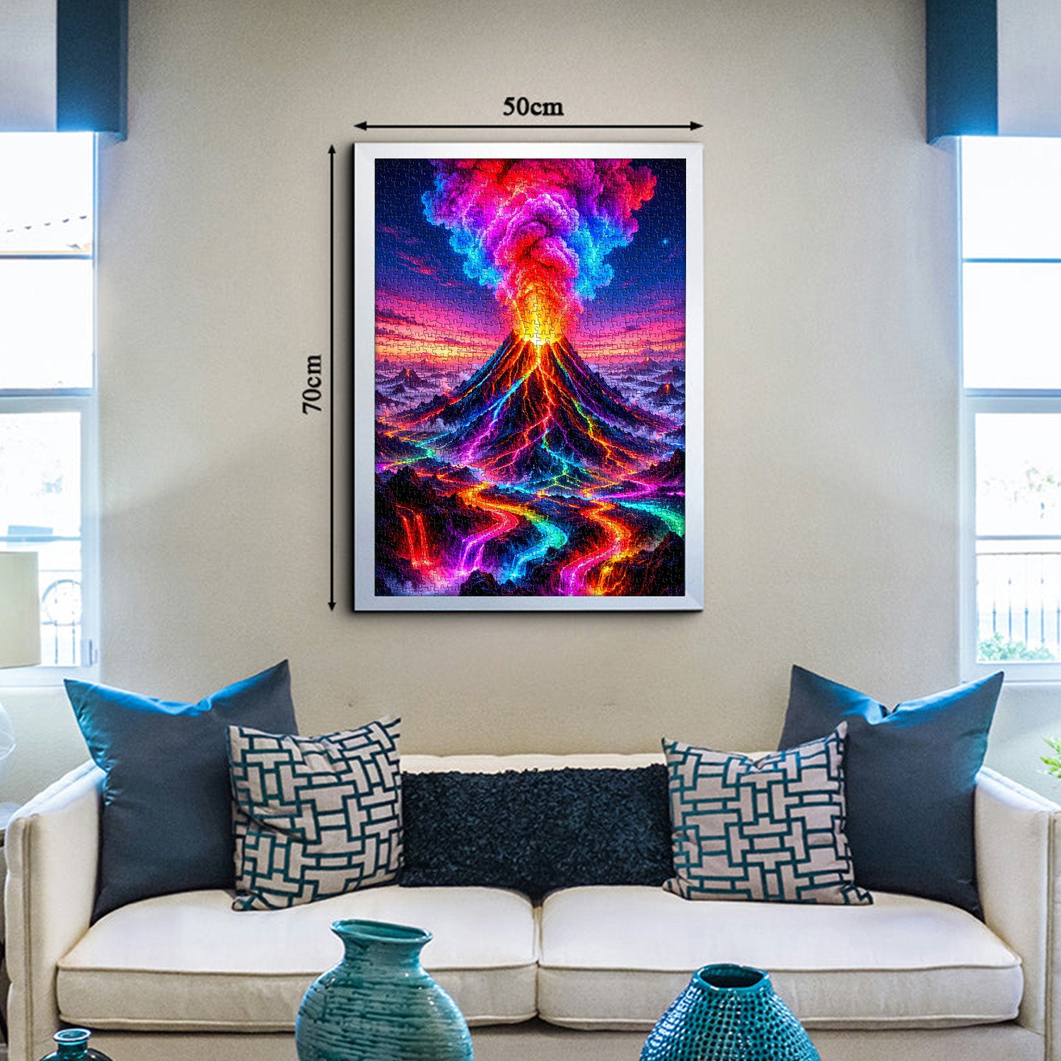 Chromatic Volcano Jigsaw Puzzle 1000 Pieces