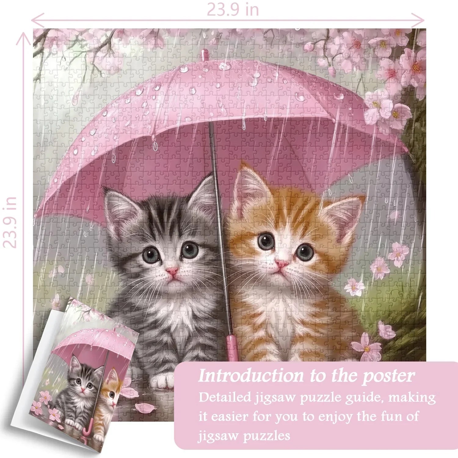 Rain Kittens Jigsaw Puzzle 1000 Pieces