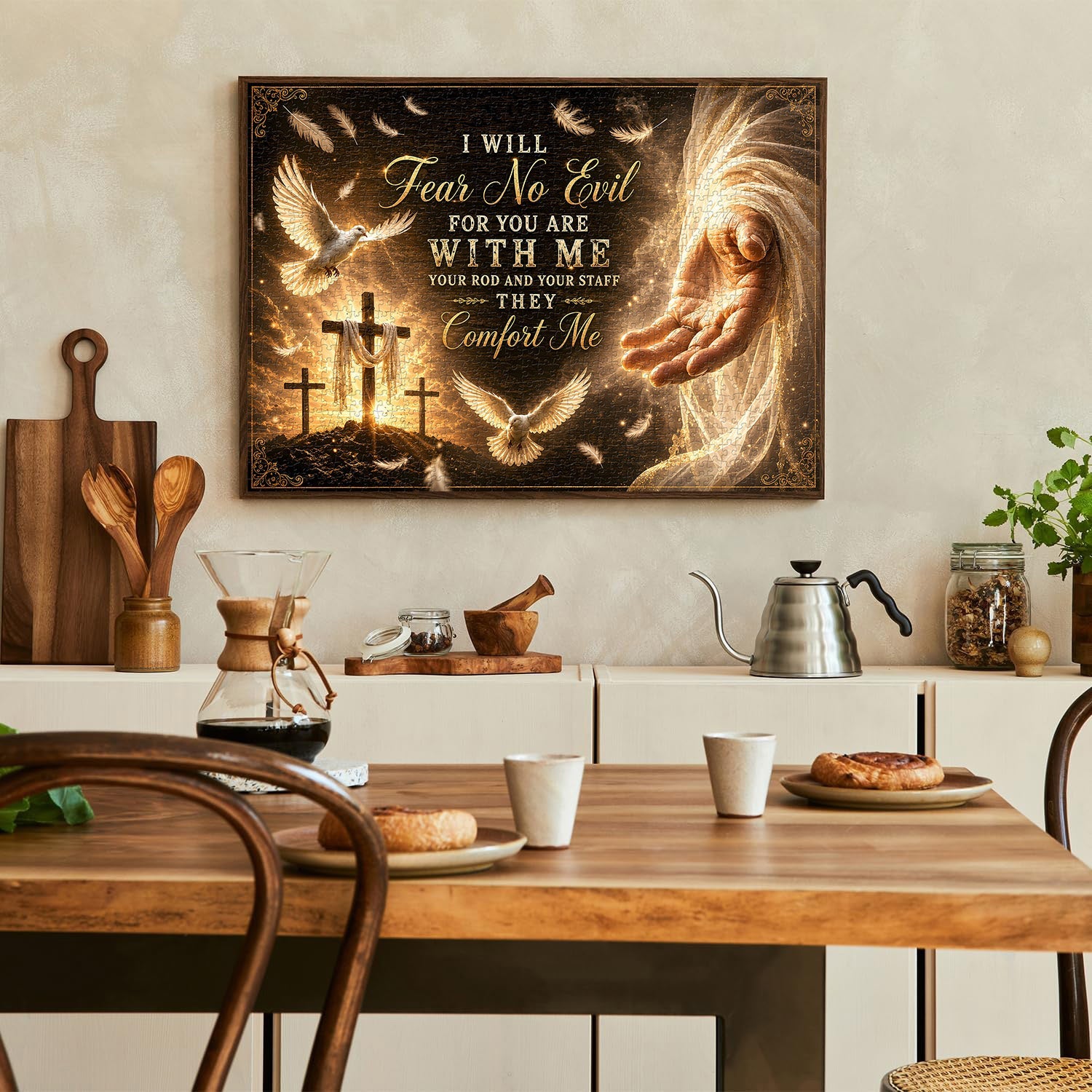 Sacred Sunset Cross Jigsaw Puzzle 1000 Pieces