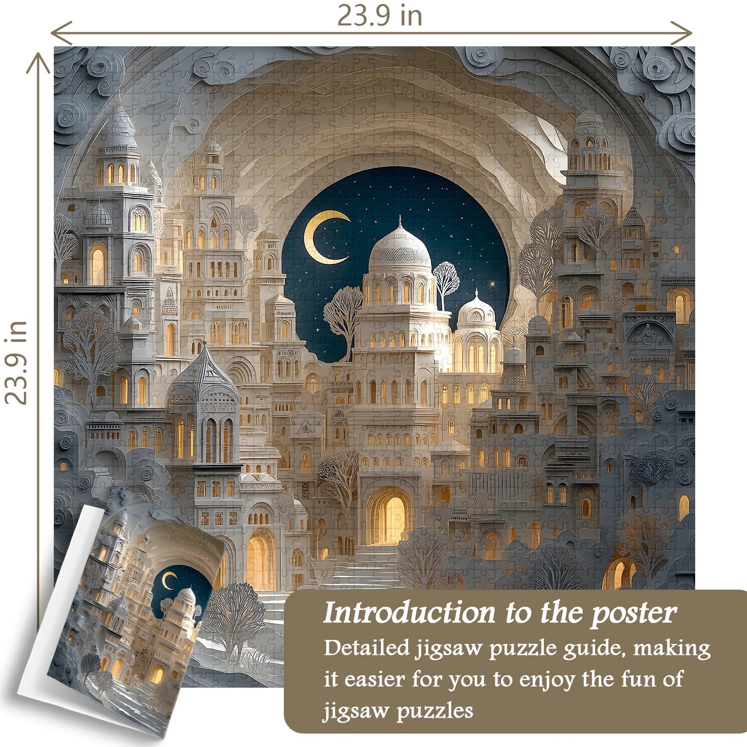 Paper di paper cittadini art puzzle 1000 pezzi