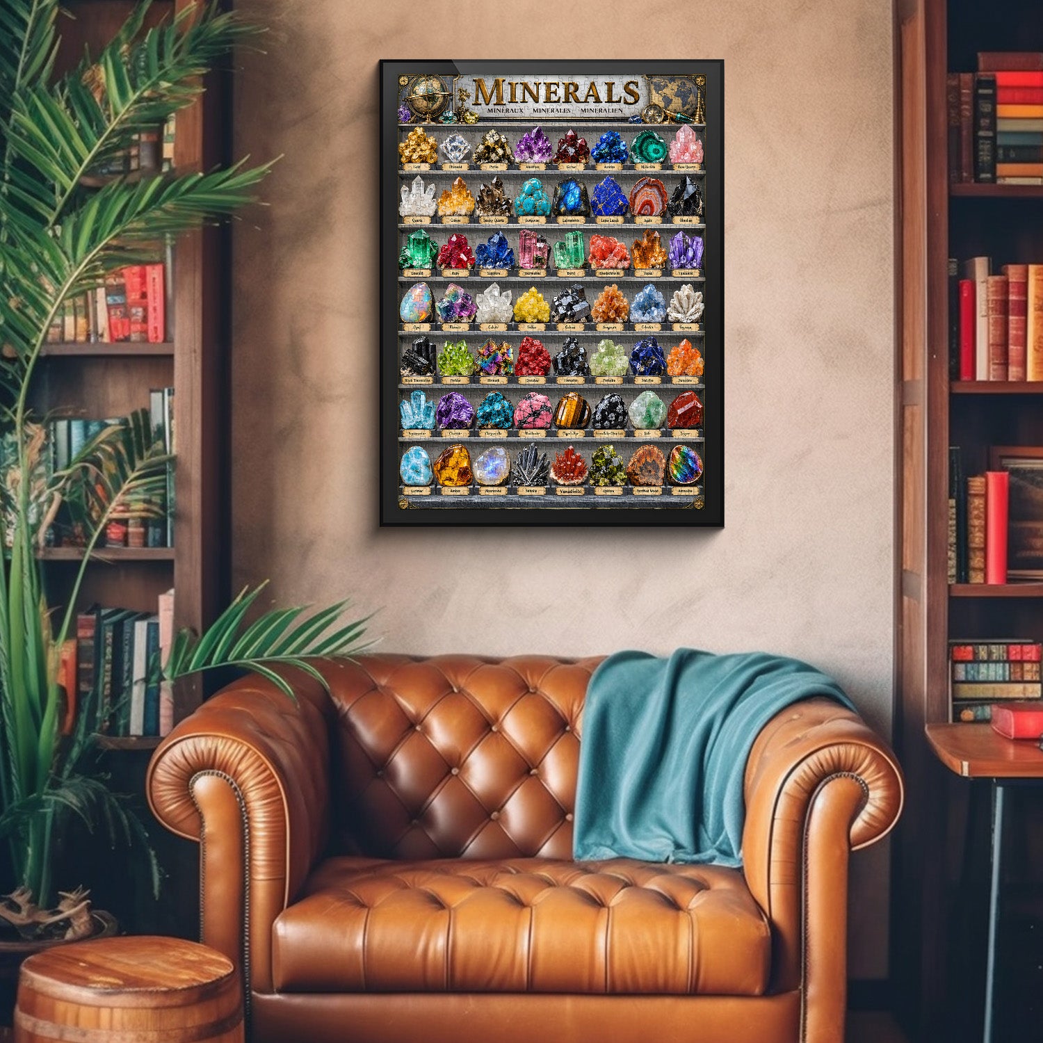 Gemstone Mineral Collection Jigsaw Puzzle 1000 Pieces