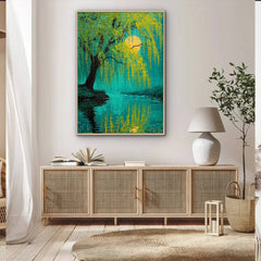 Willow Moon Reflection Jigsaw Puzzle 1000 Pieces